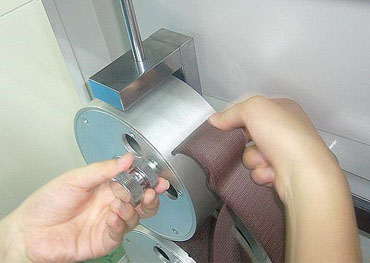 Máquina de prueba de fatiga con cinta de velcro